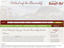 Tablet Screenshot of kampflhof-schenna.com